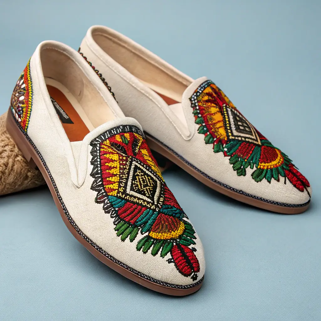 Colorful Ankara Loafers
