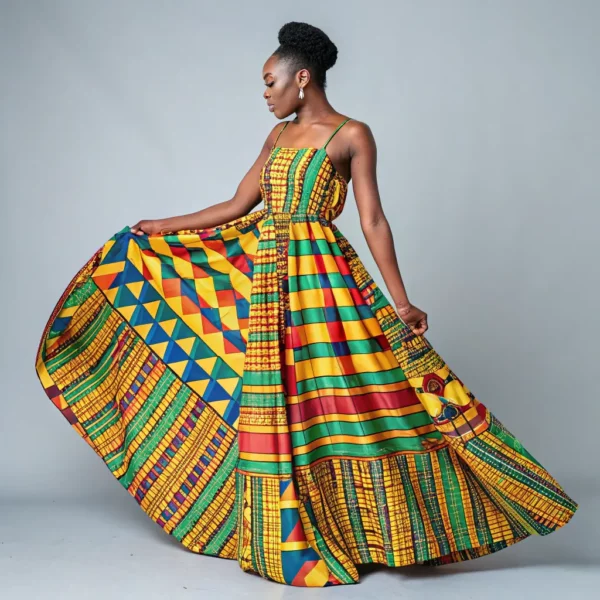 Kente Wrap Dress